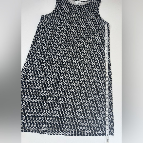 J. Jill 100% Indian Cotton Ikat Print Shift Mini Dress Size Medium - Picture 7 of 8